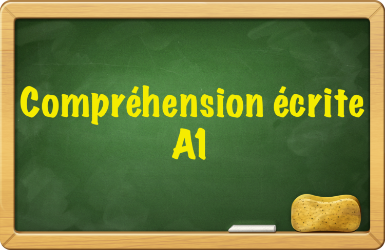 Esercizi online di francese in comprensione scritta A1.