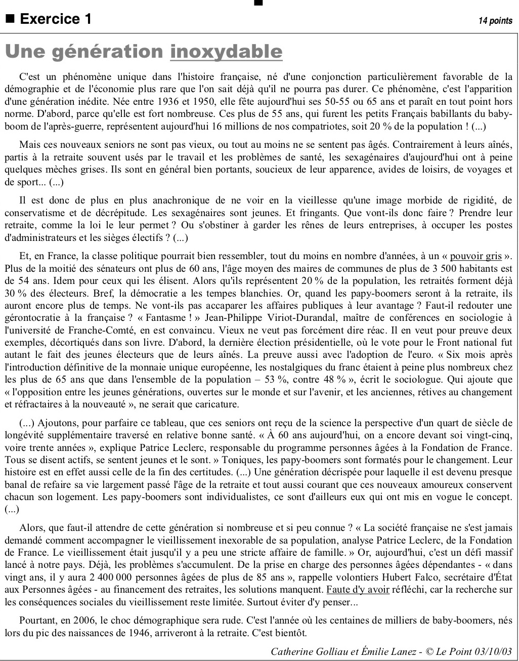 Lettera formale in francese modello